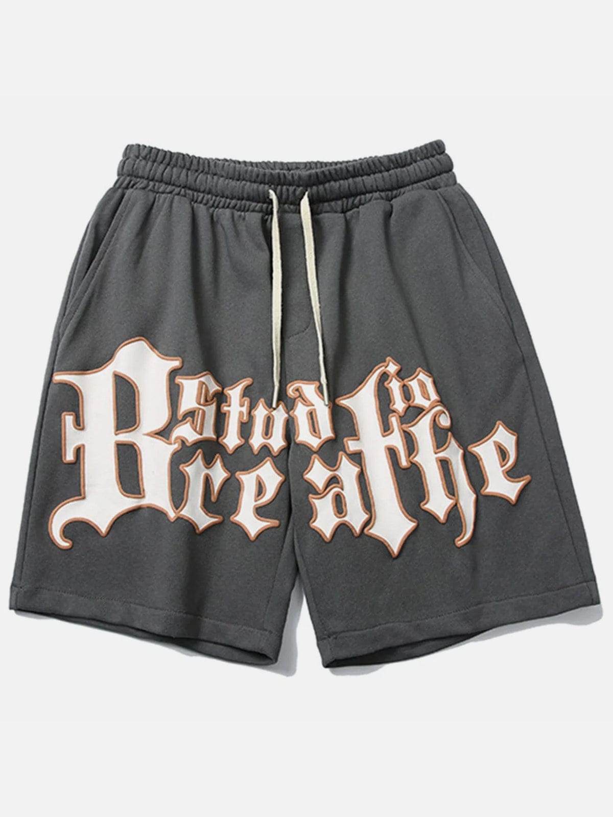 Gothic Alphabet Print Shorts - Kawaii Side