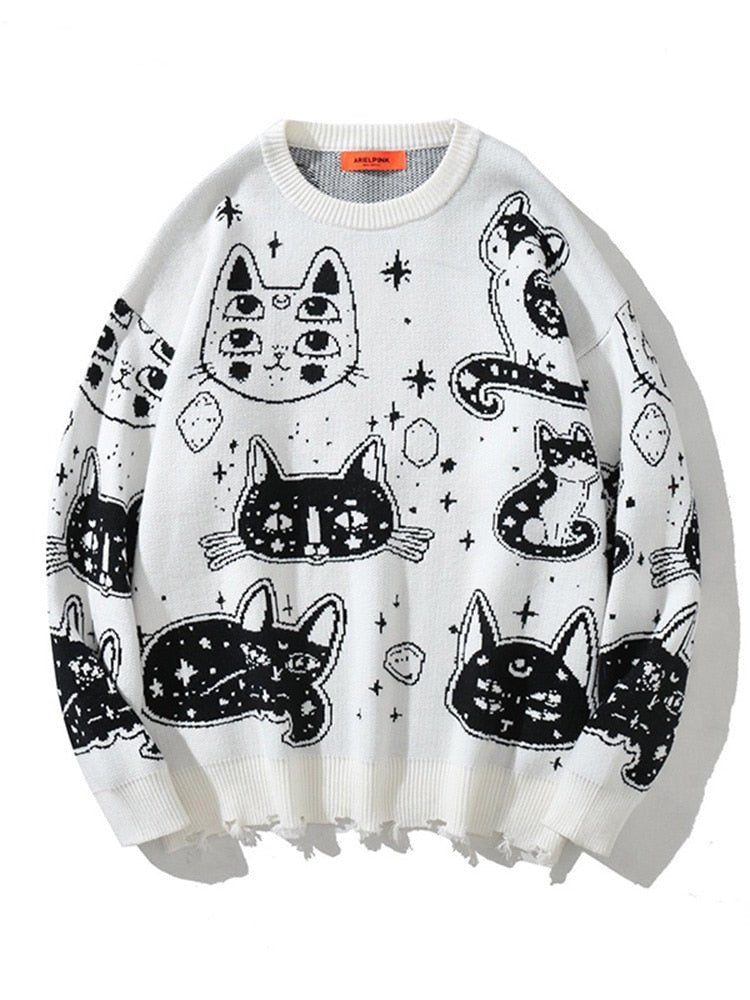 Gothic Kittens Sweater - Kawaii Side