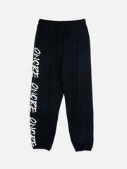 Graffiti Letters Drawstring Pants - Kawaii Side