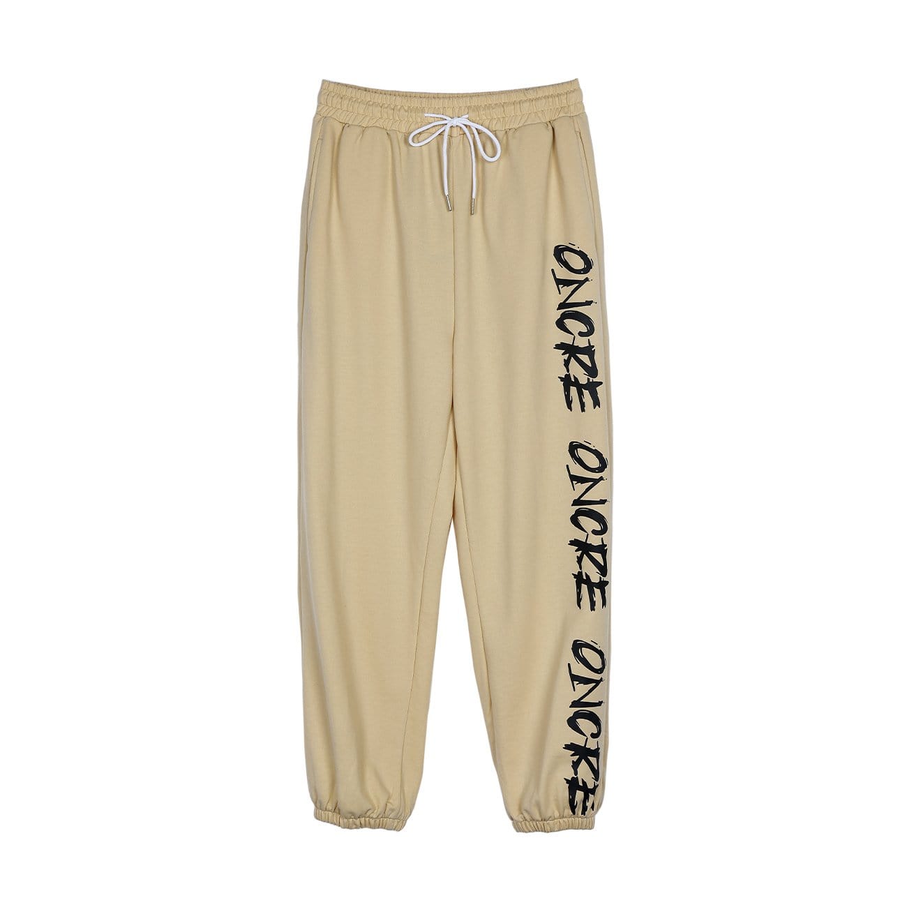 Graffiti Letters Drawstring Pants - Kawaii Side