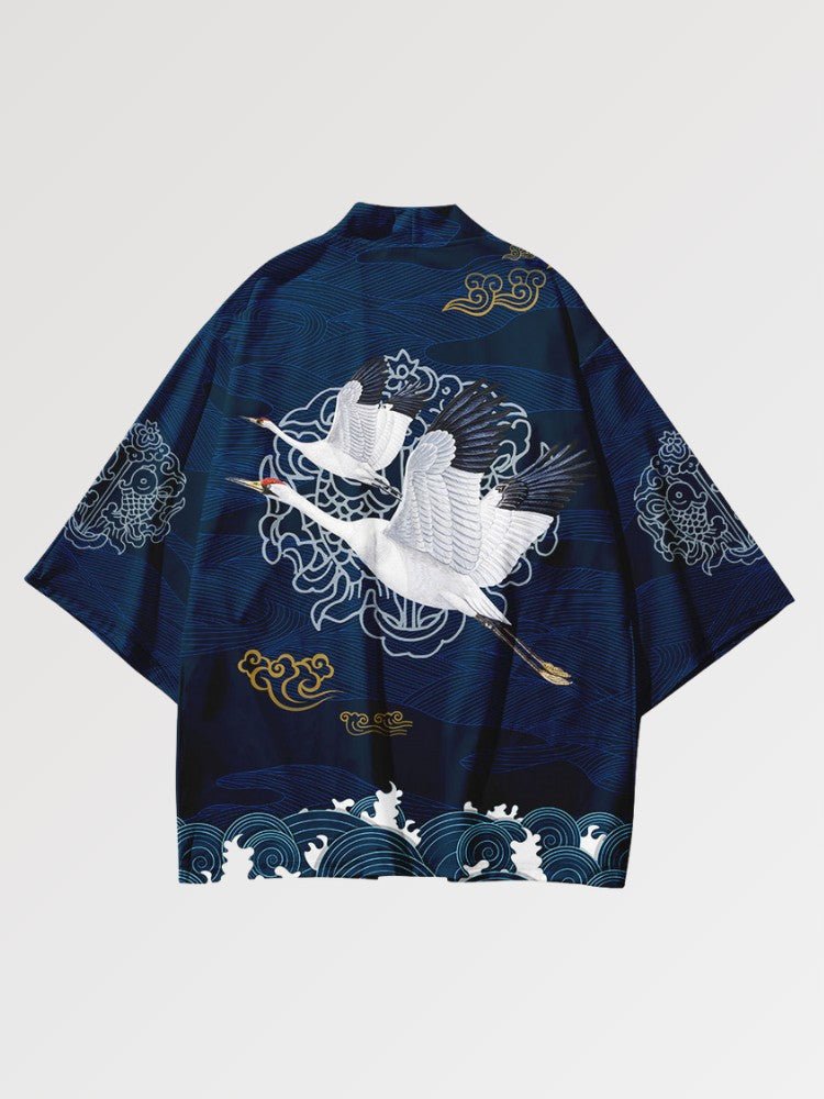 Haori Streetwear 'Tsuru Pattern' - Kawaii Side