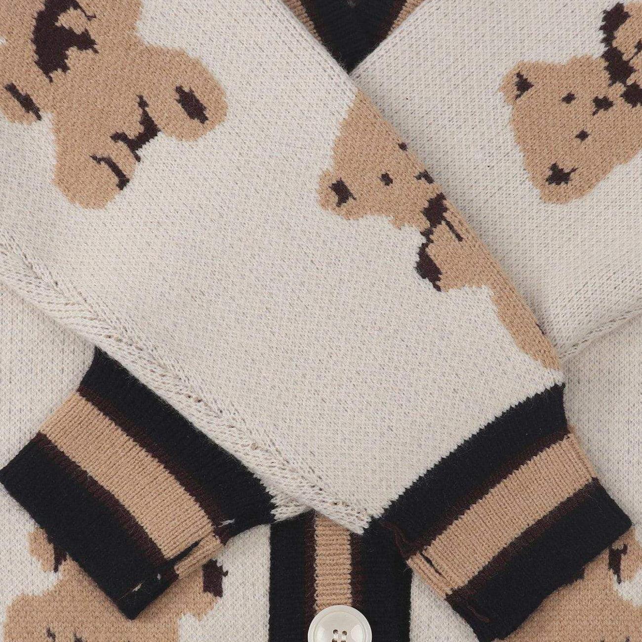 Harajuku Cartoon Bear Knit Cardigan - Kawaii Side