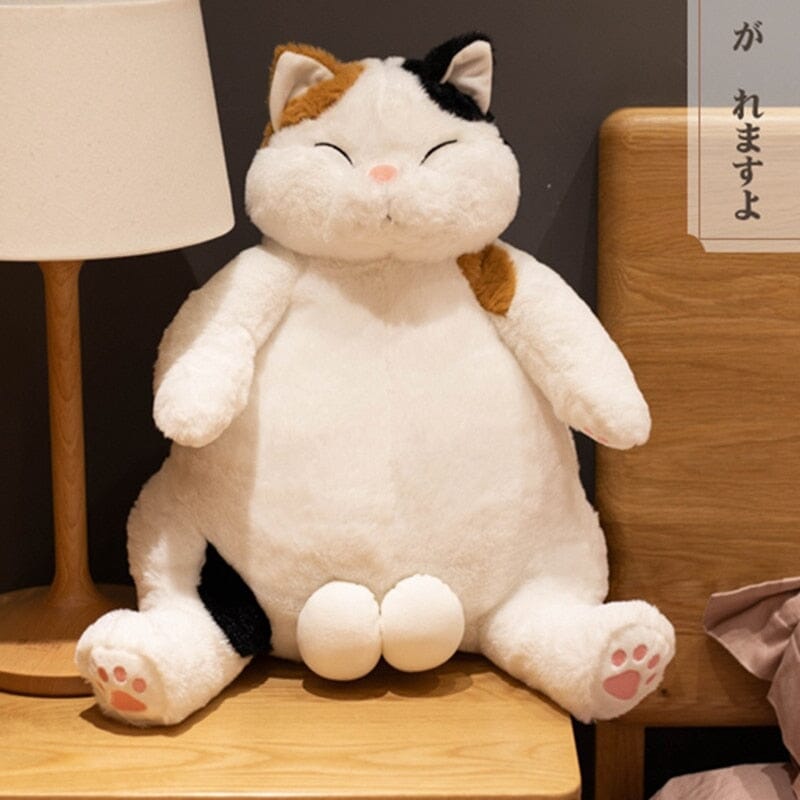 Japanese Big Balls Cat Plush - Kawaii Side