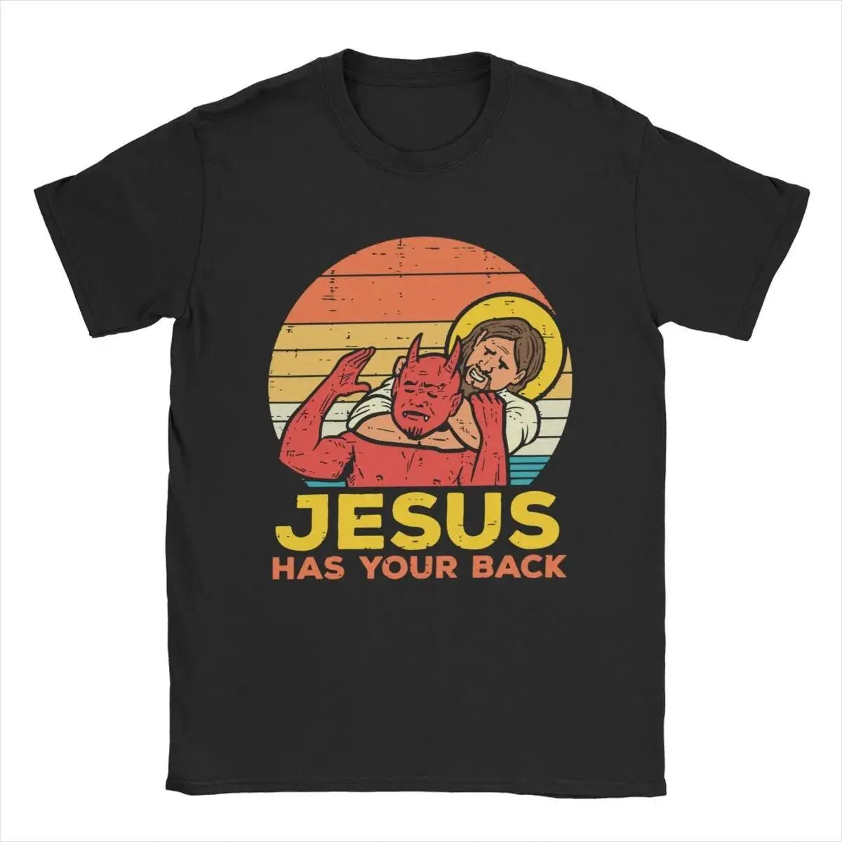 Jesus Has Your Back Jiu Jitsu T-Shirts - Kawaii Side