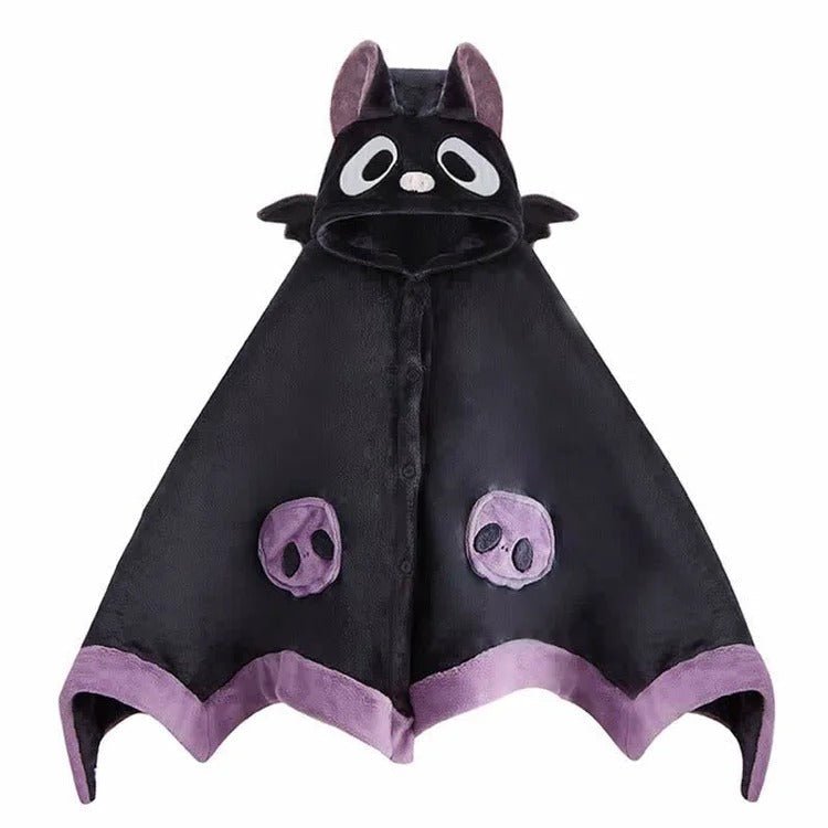 Kawaii Cartoon Bat Hooded Blanket - Kawaii Side