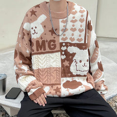 Kawaii Casual Autumn Bunny Sweater - Kawaii Side