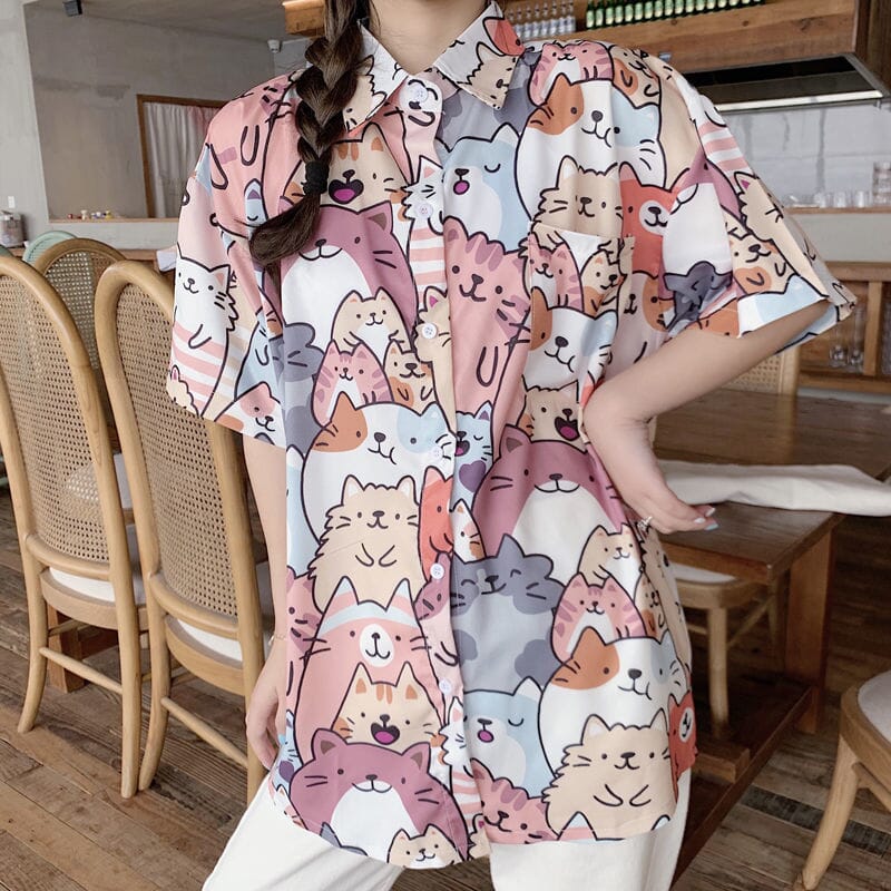 Kawaii Cats Shirt - Kawaii Side