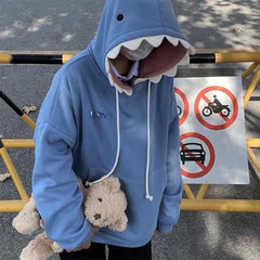 Kawaii Shark Head Hoodie - Kawaii Side