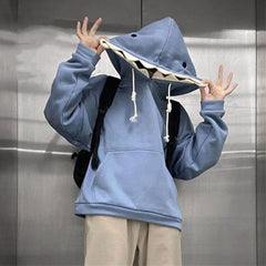 Kawaii Shark Head Hoodie - Kawaii Side