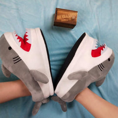 Kawaii Shark Plush Slippers - Kawaii Side