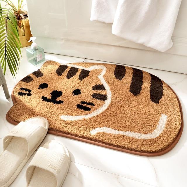 Kawaii Smile Cartoon Kitty Cat Rugs & Mats - Kawaii Side