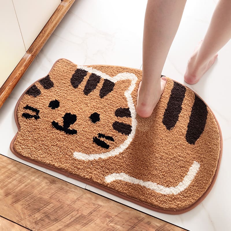 Kawaii Smile Cartoon Kitty Cat Rugs & Mats - Kawaii Side