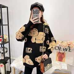 Kawaii Teddy Bear Fluffy Sweater - Kawaii Side