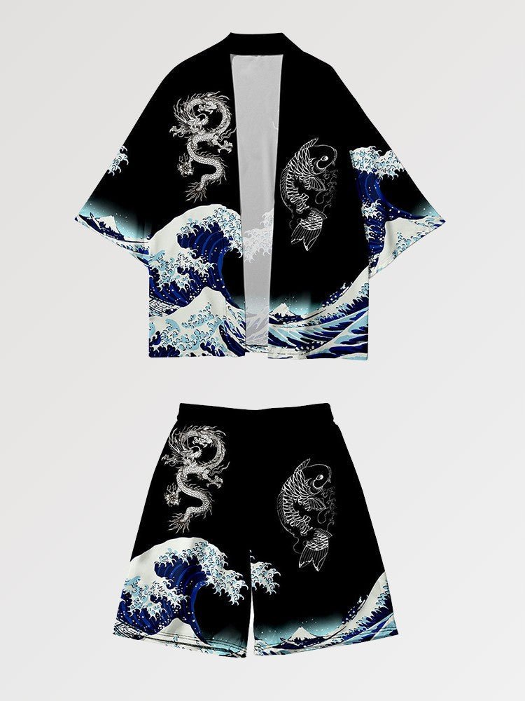 Kimono Set 'Kanagawa' - Kawaii Side