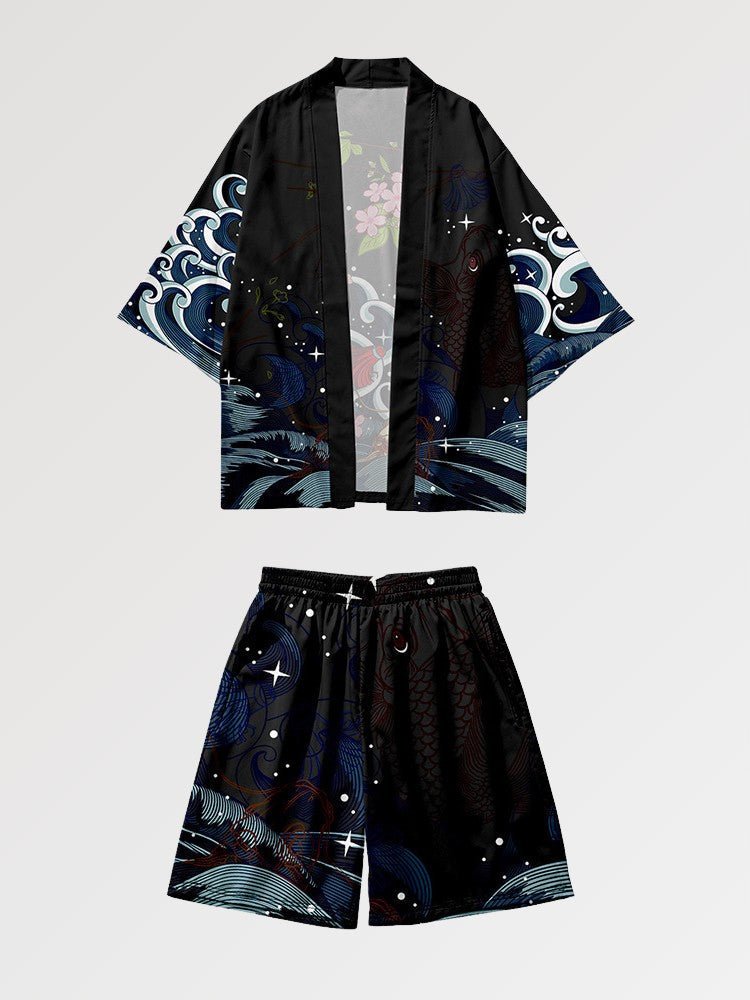 Kimono Set 'Koi x Sakura' - Kawaii Side