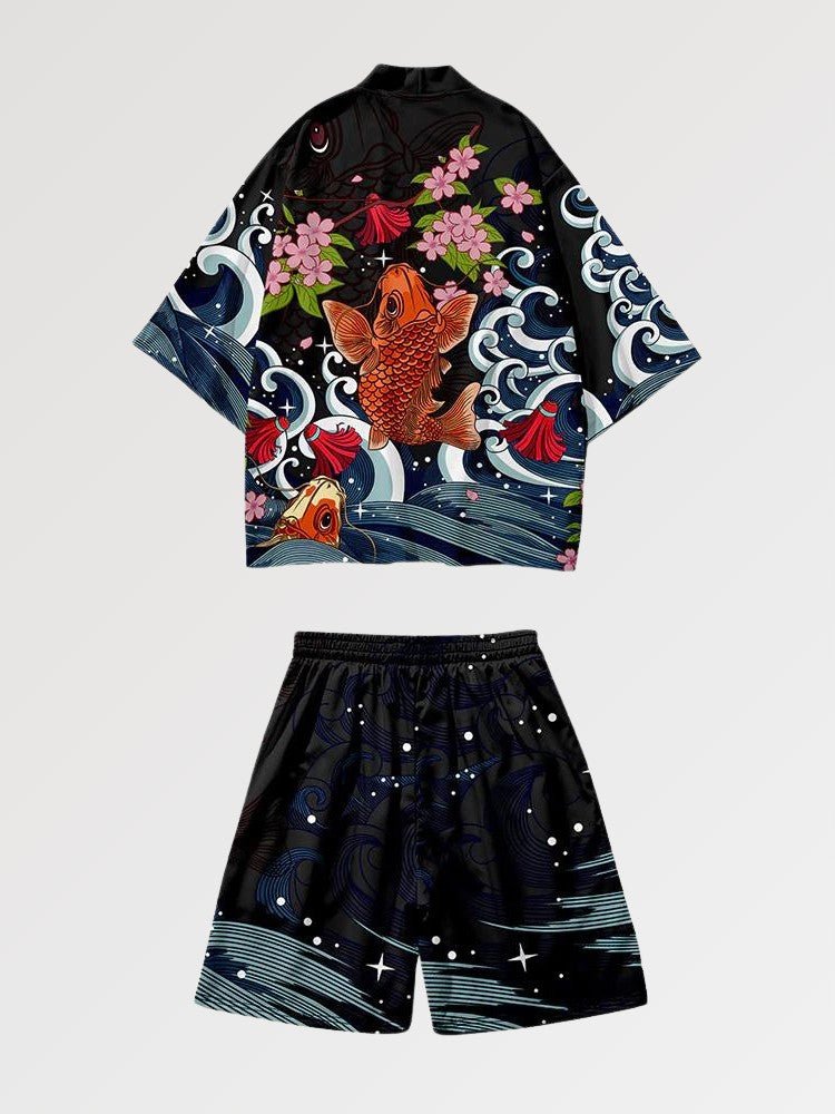 Kimono Set 'Koi x Sakura' - Kawaii Side