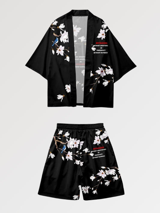 Kimono Set 'White Sakura' - Kawaii Side