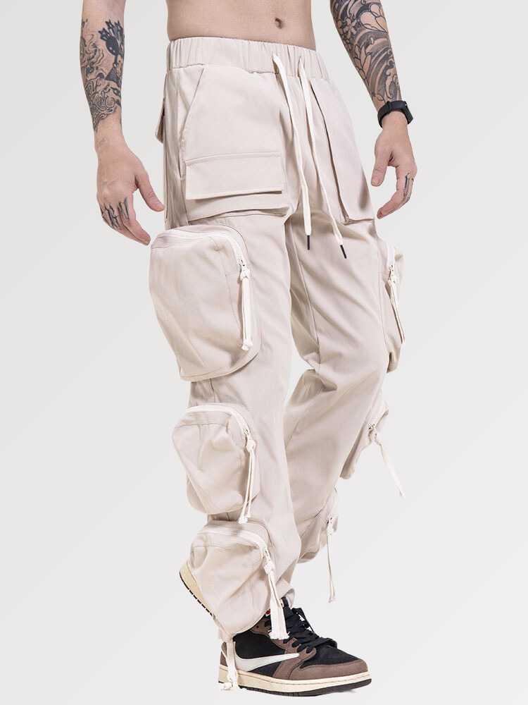 Light Beige Cargo Pants 'The Casual' - Kawaii Side