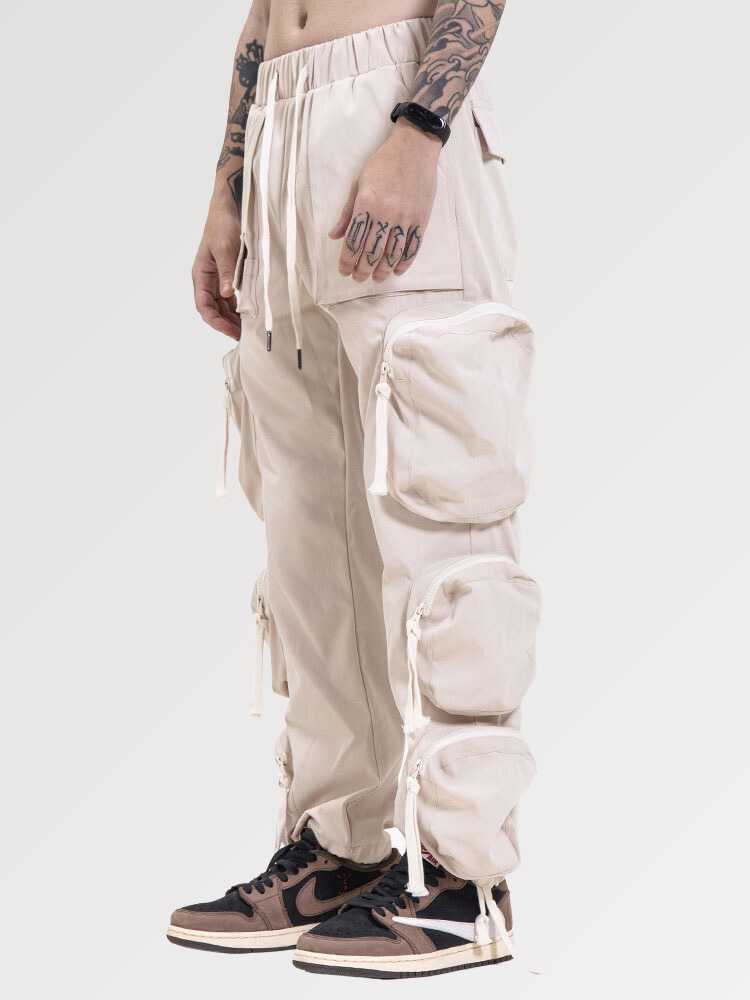 Light Beige Cargo Pants 'The Casual' - Kawaii Side