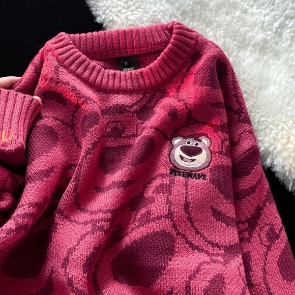 Lotso Toy Story Bear Pullover Sweater - Kawaii Side