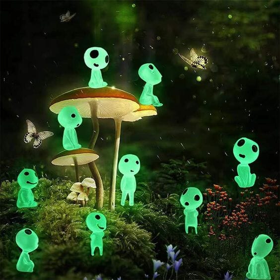 Luminous Kodama - Spirit of Tree Garden Guardians - Kawaii Side