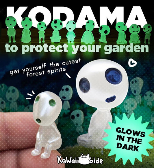 Luminous Kodama - Spirit of Tree Garden Guardians - Kawaii Side