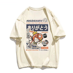 Magikarp Ramen and Fish Streetwear T-Shirt - Kawaii Side