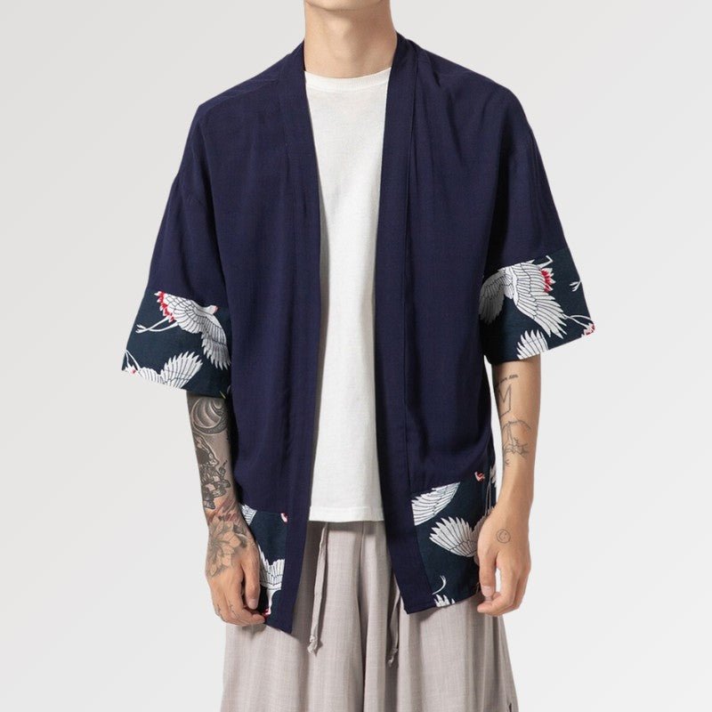 Men Kimono Cardigan 'Hisashi' - Kawaii Side