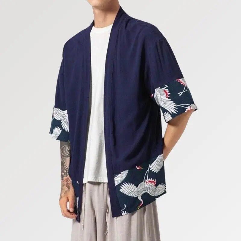 Men Kimono Cardigan 'Hisashi' - Kawaii Side