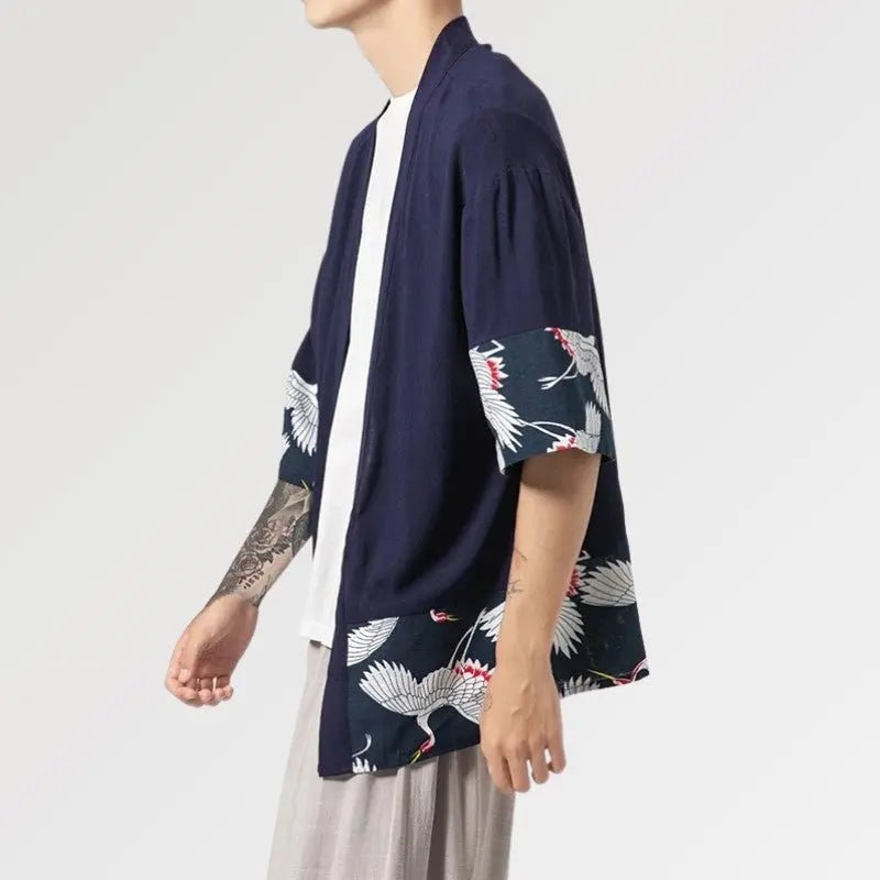 Men Kimono Cardigan 'Hisashi' - Kawaii Side