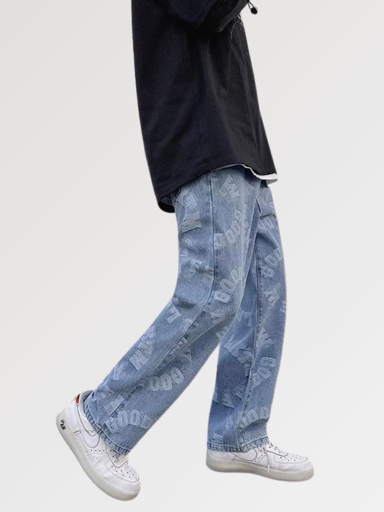 Men's Streetwear Jeans 'Jacko x Krey' - Kawaii Side