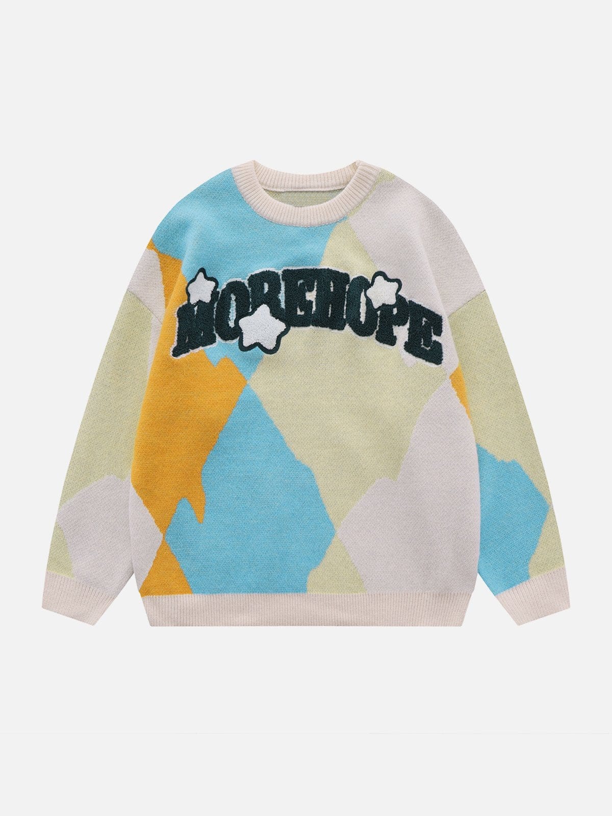 "MOREHOPE" Embroidery Sweater - Kawaii Side