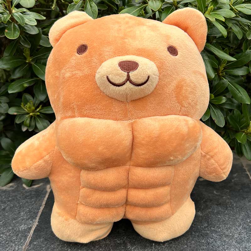 Muscular Teddy Bear Plush Toy - Kawaii Side
