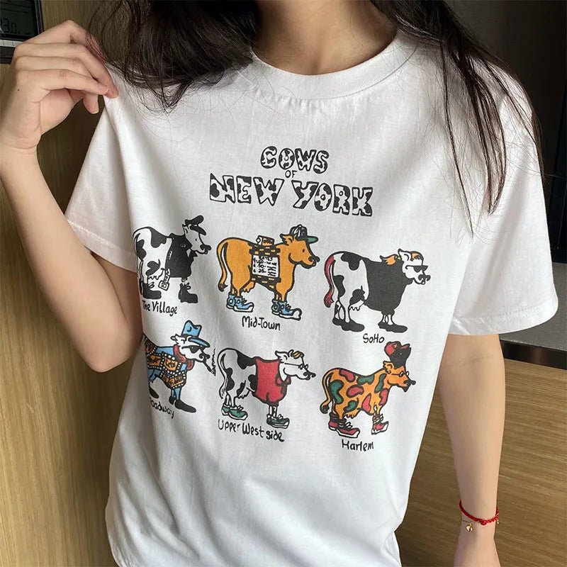 New York Cows T-Shirt - Kawaii Side