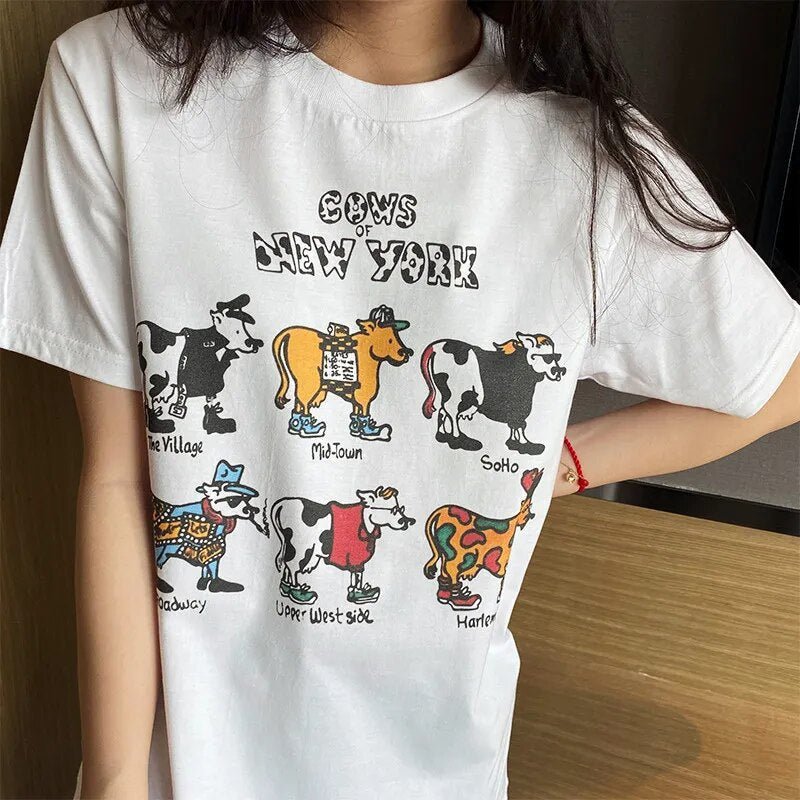 New York Cows T-Shirt - Kawaii Side