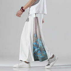 Oriental Straight Leg Baggy Pants - Kawaii Side