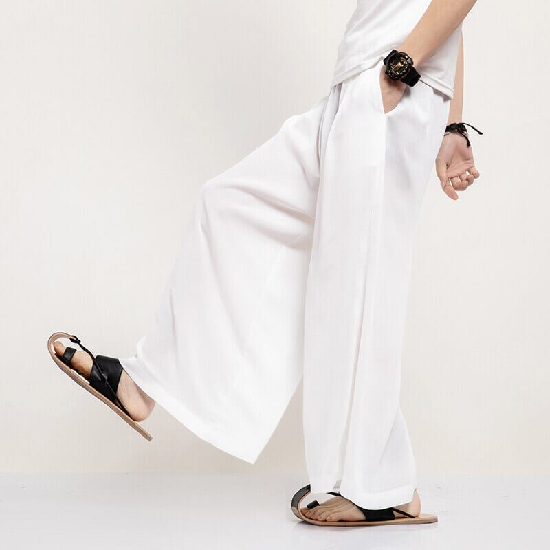 Oriental Straight Leg Baggy Pants - Kawaii Side