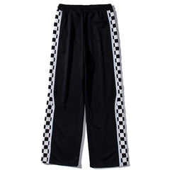 Patchwork Checkerboard Print Pants - Kawaii Side