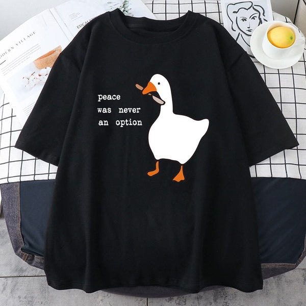 "Peace Was Never An Option" T-Shirt - Kawaii Side
