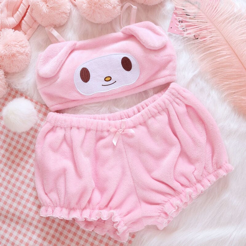 Pink Women's Sexy Pajamas - Kawaii Side