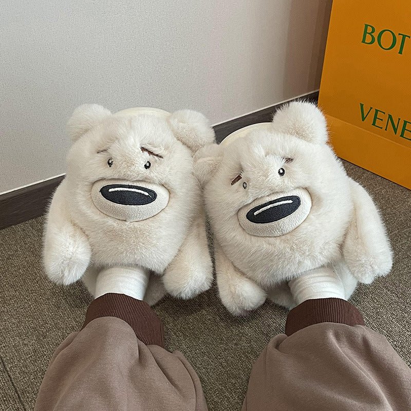 Plush Bear Slippers - Kawaii Side