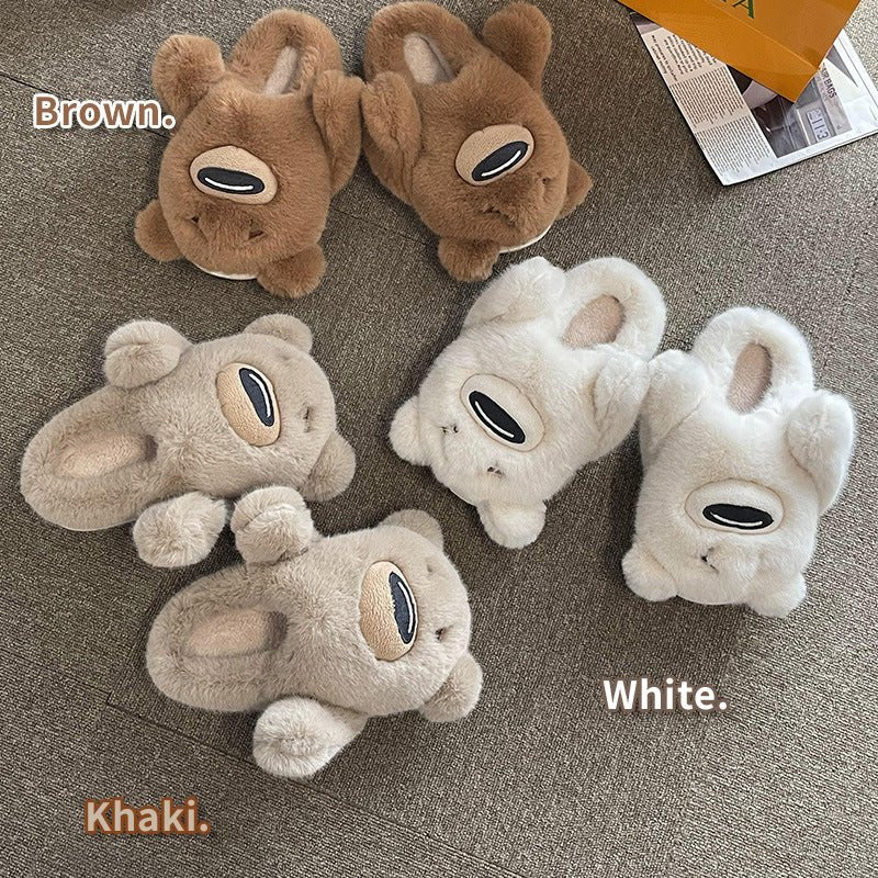 Plush Bear Slippers - Kawaii Side