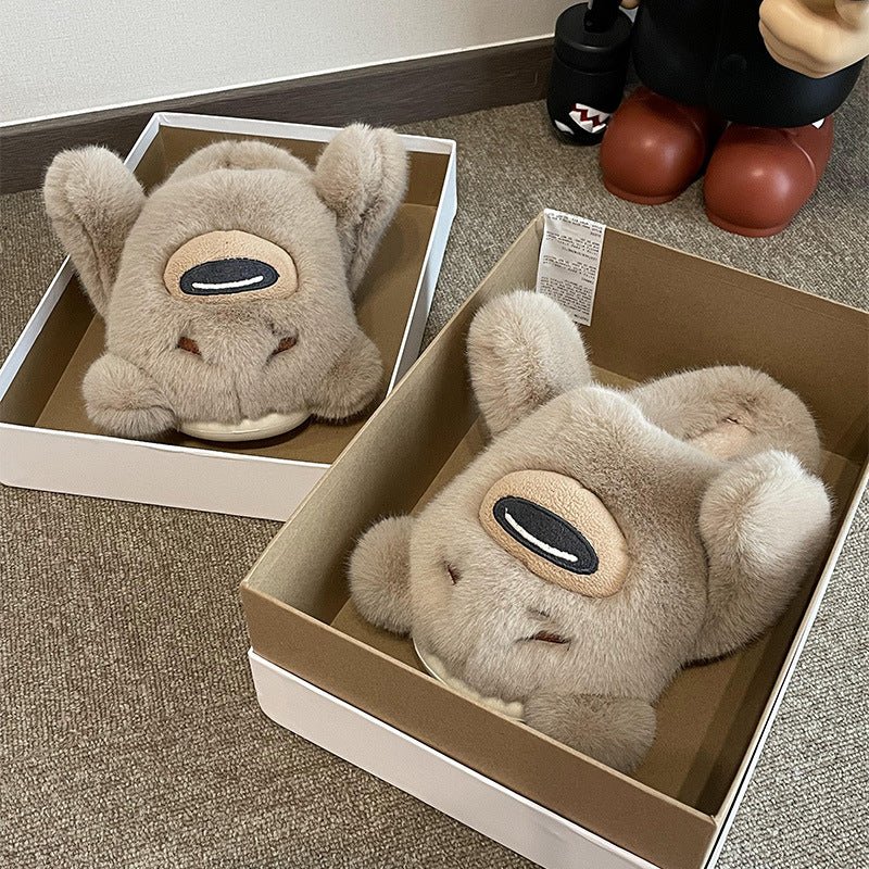 Plush Bear Slippers - Kawaii Side