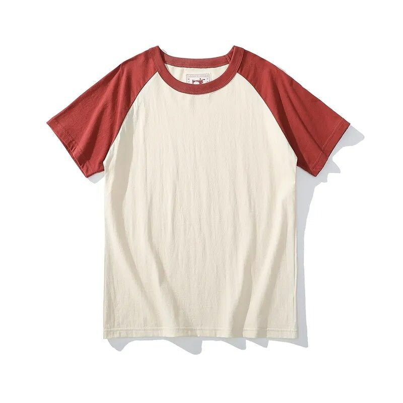 Retro Style T-Shirt Colorful Sleeves - Kawaii Side