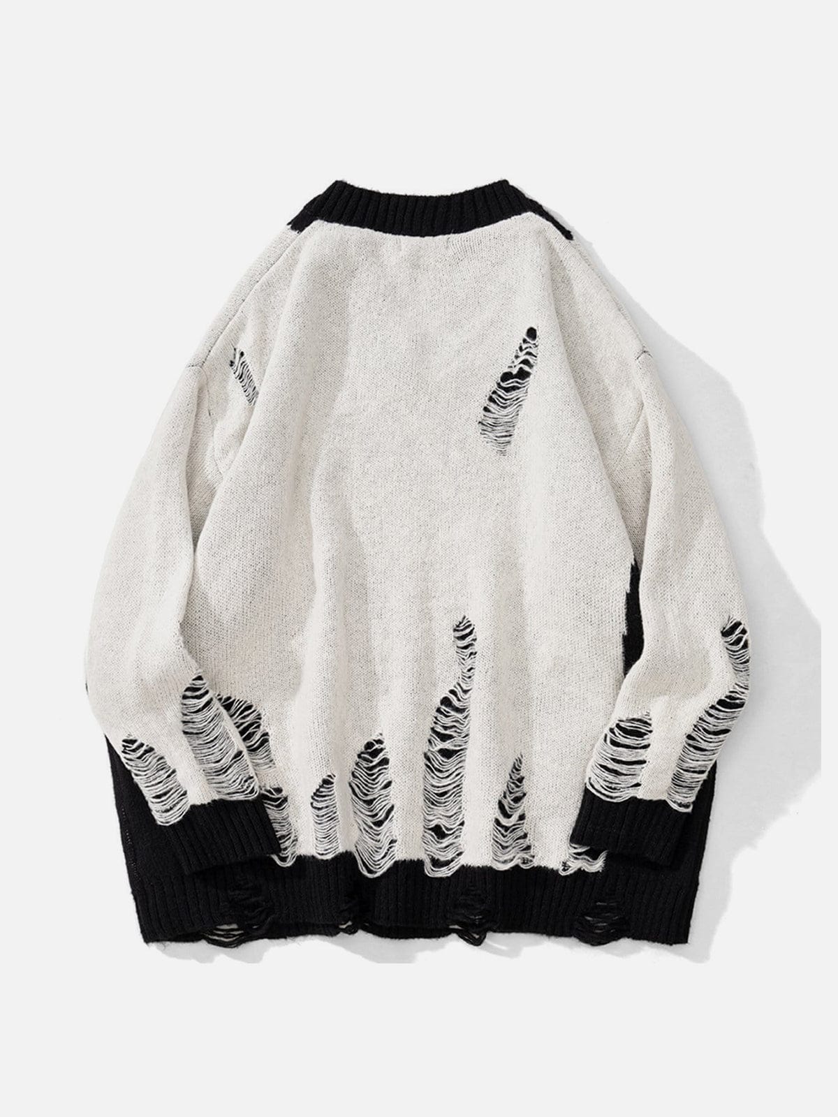 Ripped Hole Knit Sweater - Kawaii Side