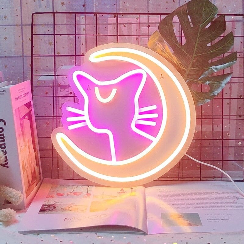 Sailor Moon Led Neon Setup Kawaii Cozy - Kawaii Side