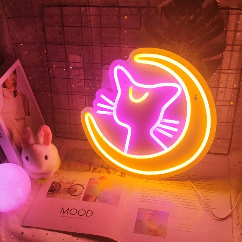 Sailor Moon Led Neon Setup Kawaii Cozy - Kawaii Side