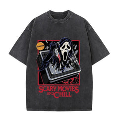 Scary Movies and Chill T-Shirt - Kawaii Side