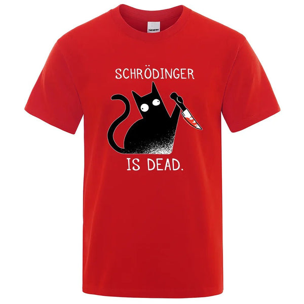 Schrodinger Is Dead Black Cat T-Shirt - Kawaii Side