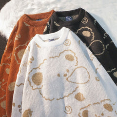 Sleepy Bear Kawaii Winter Sweater - Kawaii Side